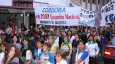 Marcha por las calles de Jujuy sede del encuentro en el 2006.