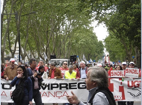 Trabajadores lusos protestan el 1 de mayo contra los ajustes econmicos