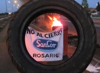 Masiva marcha por SanCor, Paraná Metal y desocupados