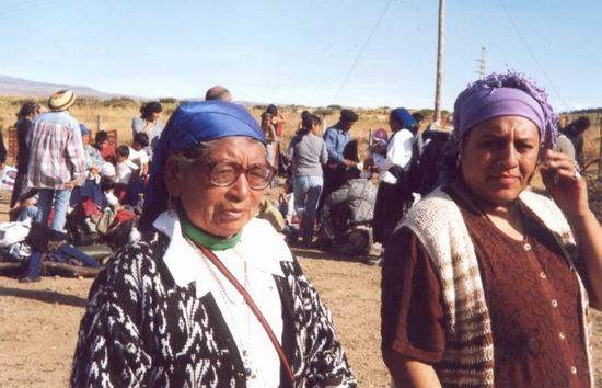 Mujeres mapuche...