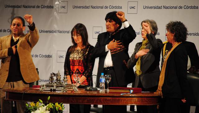 Evo Morales en Cordo...