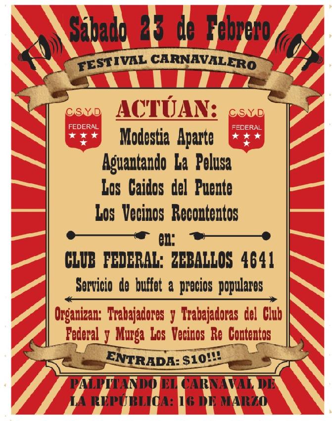 Festival Carnavalero...