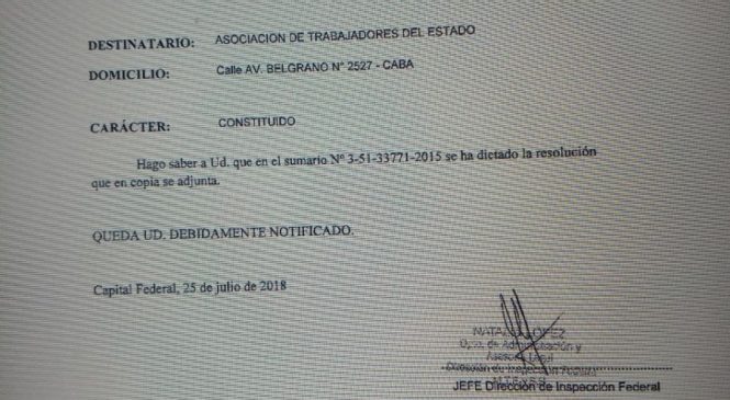Nueva embestida de Triaca: Multa a ATE por no acatar conciliación obligatoria