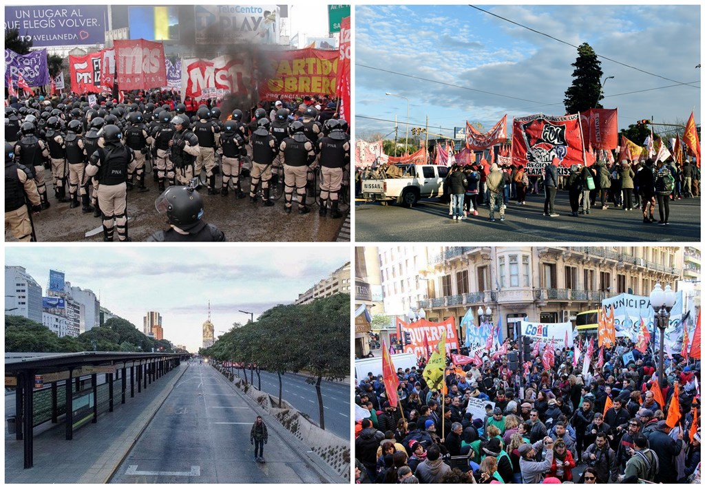 24 y 25: movilizaciones, protestas y paros
