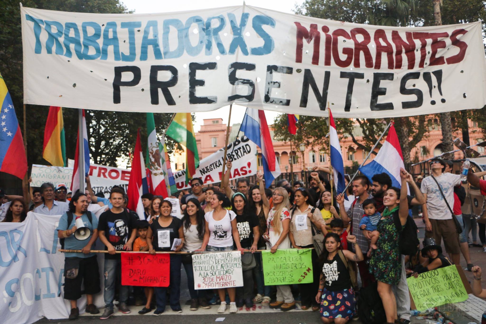 Paro migrante contra la xenofobia y la precarización laboral