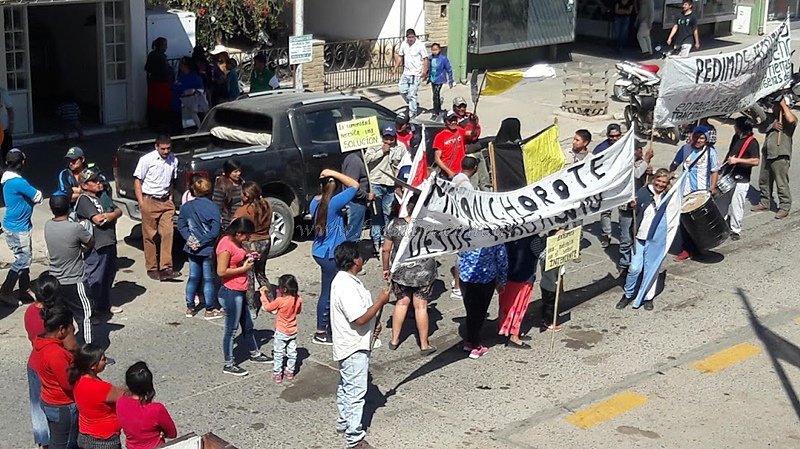 Comunidad Chorote vuelve con sus manifestaciones por títulos de propiedad