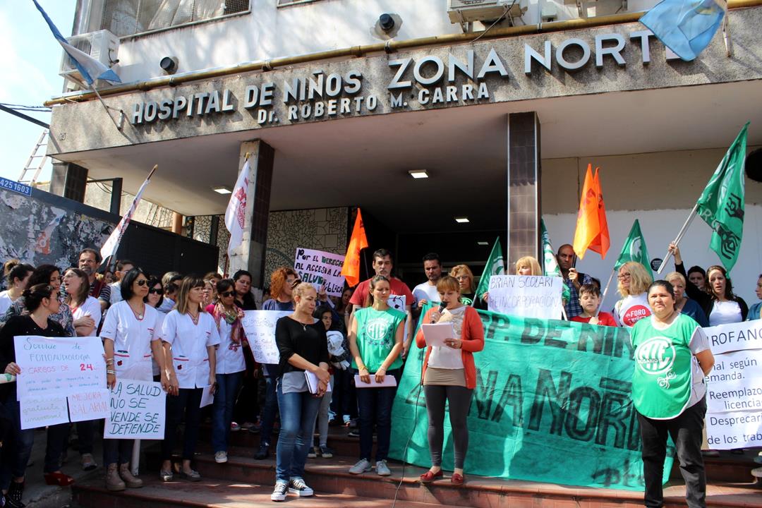 Grito en defensa de la salud pública: abrazo al Hospital de Niños Zona Norte de Rosario
