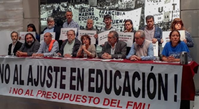 Presupuesto 2019: “Se pone en riesgo la subsistencia del sistema educativo”