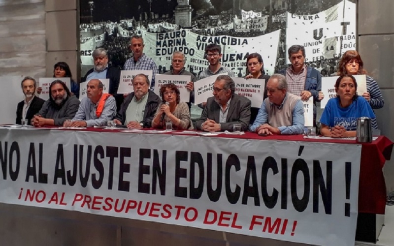 Presupuesto 2019: “Se pone en riesgo la subsistencia del sistema educativo” - Indymedia Argentina Centro de Medios Independientes (( i ))