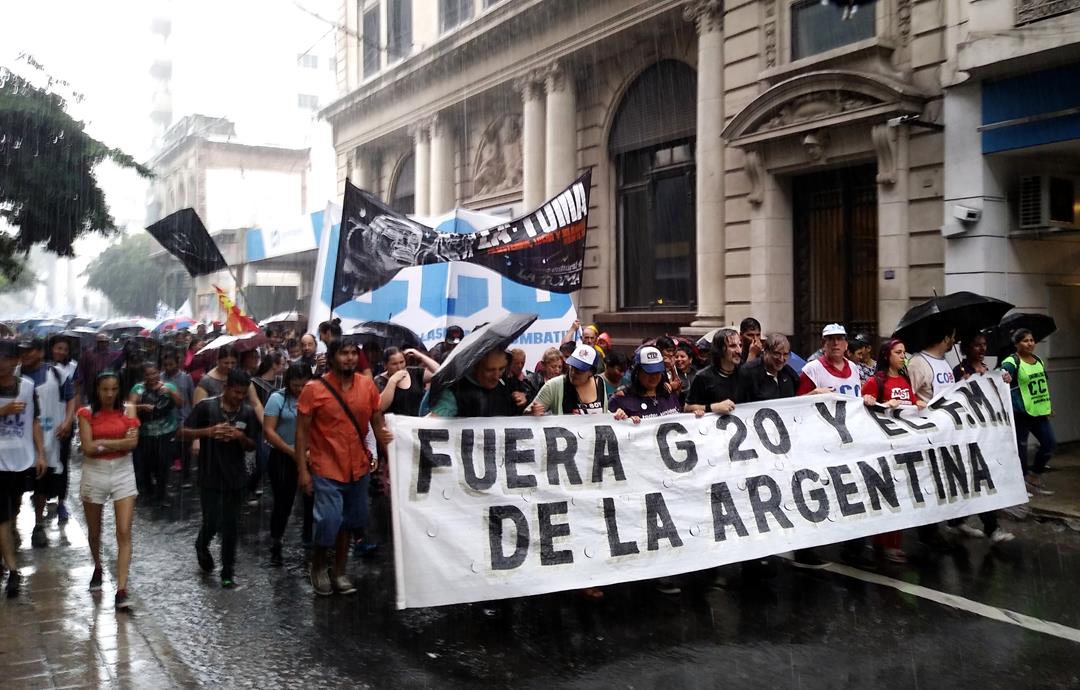 Gran marcha en Rosario contra el G20