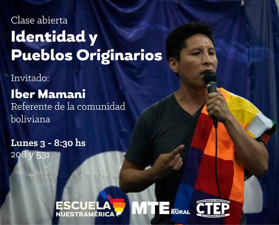 Identidad y Pueblos Originarios: charla de Iber Mamani en La Plata