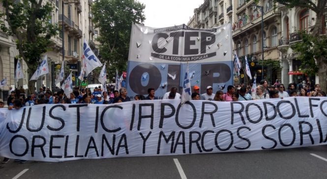 Justicia por Orellana y Soria: “Parece que no existe el Estado de derecho para los militantes populares”
