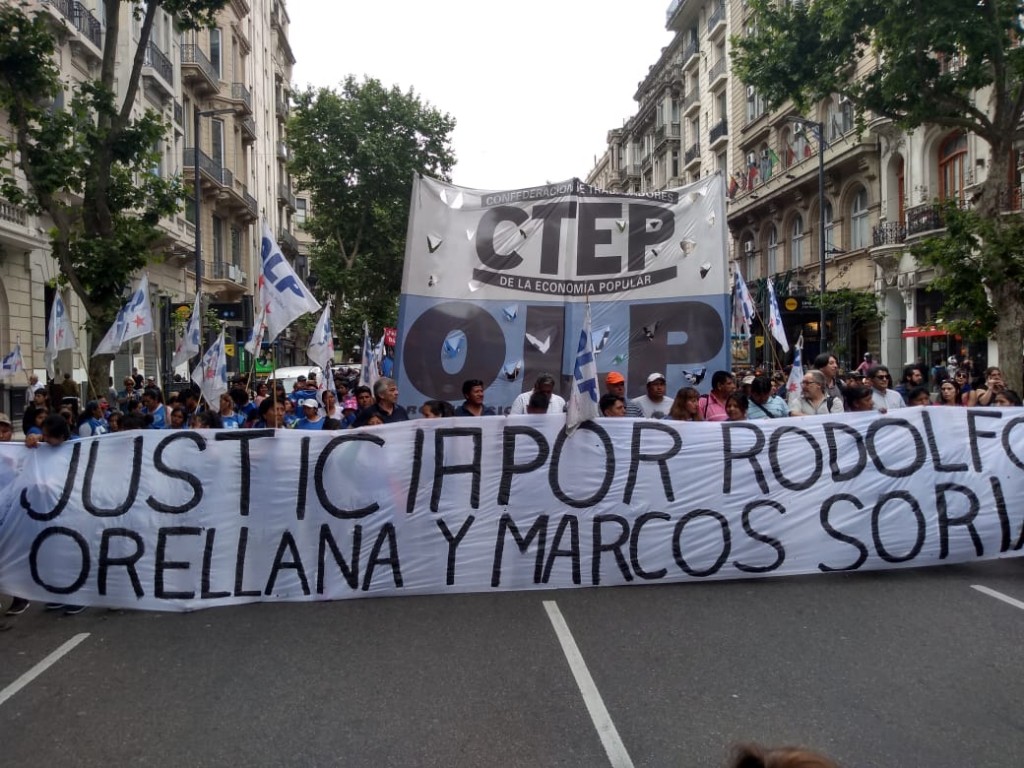Justicia por Orellana y Soria: “Parece que no existe el Estado de derecho para los militantes populares”