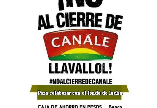 Solidaridad con los trabajadores de Canale