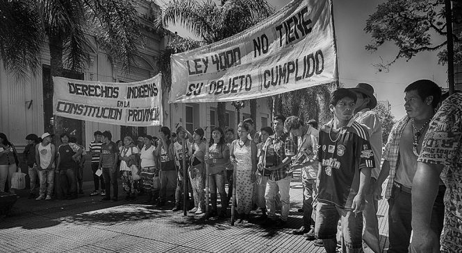 Comunidades Mbya Guaraní se movilizaron para reclamar por los Derechos Indígenas en la Constitución Provincial