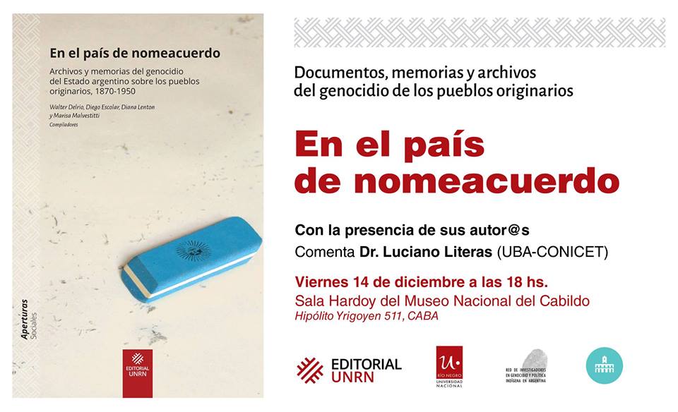 Presentan libro sobre genocidio indígena en el Cabildo de Buenos Aires