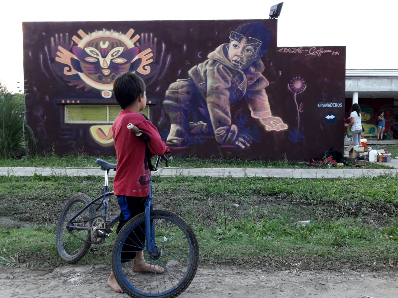 Murales por la educación pública en Moreno