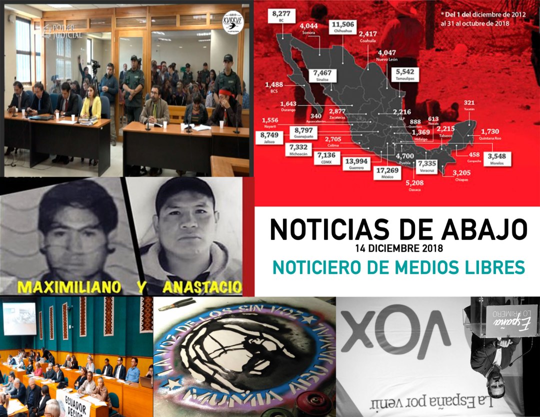 Rompiendo Fronteras: Noticias de abajo 14 diciembre 2018