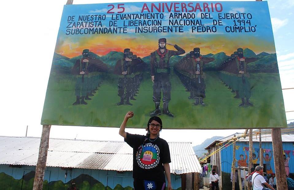 Werken mapuce en el 25º aniversario del levantamiento zapatista en Chiapas