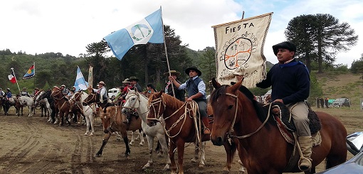 Neuquén: Artesanías mapuches en una fiesta de la Comunidad Puel