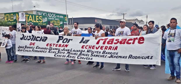 Marcha por Justicia a dos meses de la Masacre en la comisaría 3° de Esteban Echeverría