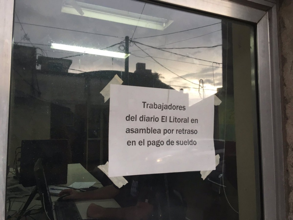 Corrientes: trabajadores de El Litoral reclaman sueldos
