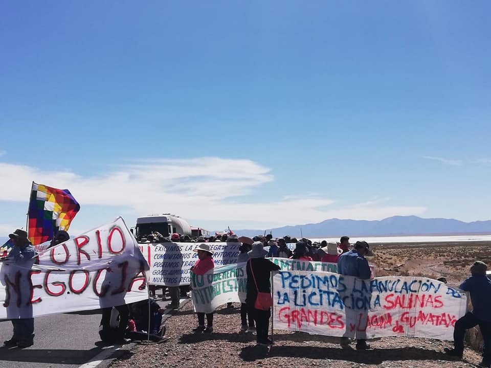 Comunidades de Salinas y Guayatayoc anuncian levantamiento temporal del corte