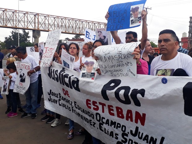 Marcha por Justicia a tres meses de la Masacre en la comisaría 3° de Esteban Echeverría