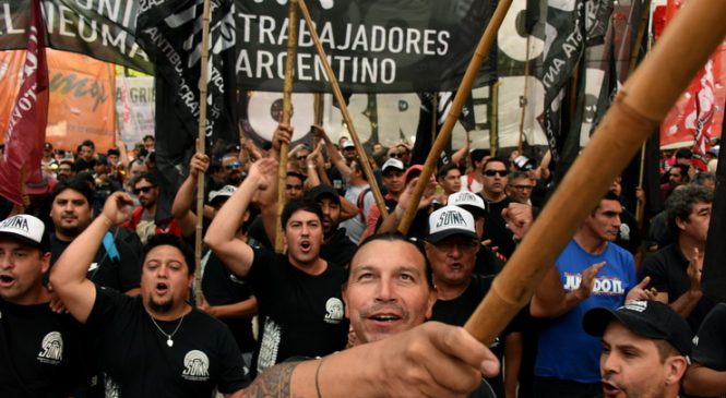 Movilización del Plenario Sindical Combativo