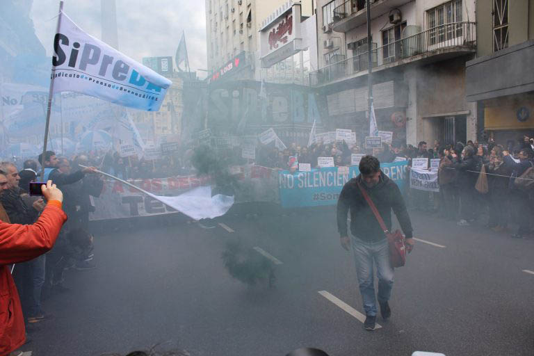 Télam: acto contra el congelamiento salarial, la censura y la persecución penal a los trabajadores