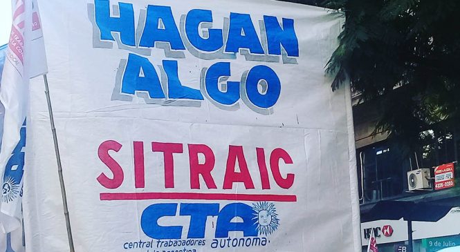 SITRAIC marchó por un plan de obras públicas e iniciativas para reactivar la construcción