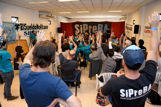 La Asamblea General del SiPreBA votó impulsar un plan de lucha para recuperar el poder adquisitivo de los salarios​