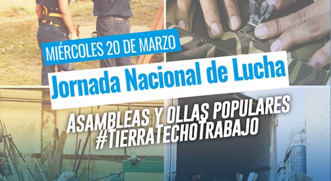Jornada nacional de lucha de los Movimientos Populares