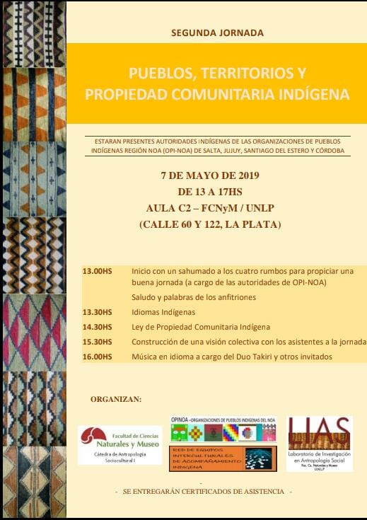 La Plata: “Pueblos, territorios y propiedad comunitaria indígena”