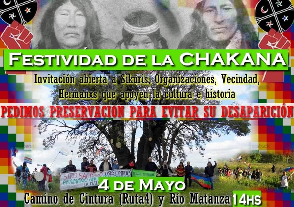 La Matanza: Festividad de la Chakana en el sitio sagrado querandí Tres Ombúes