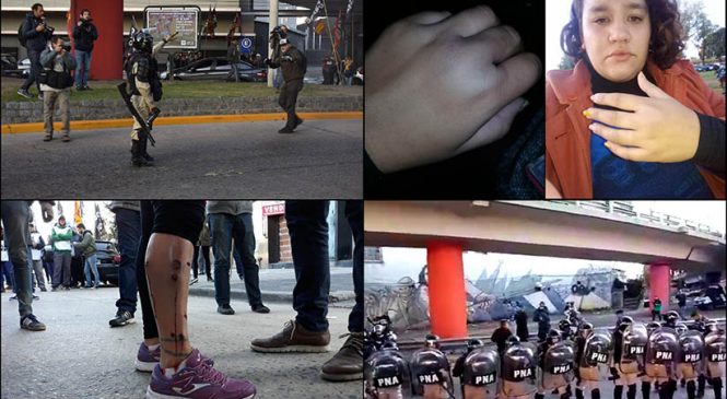 Paro General: represión policial y tensión en varios cortes por la mañana