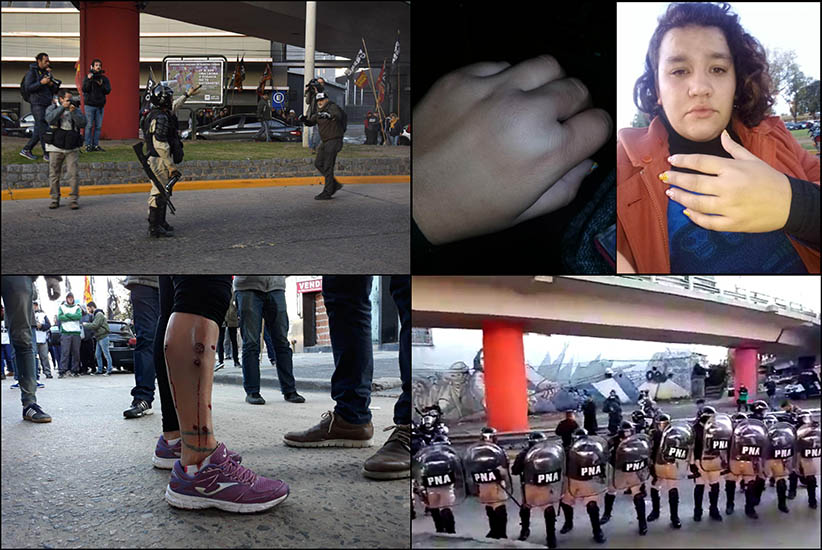 Paro General: represión policial y tensión en varios cortes por la mañana