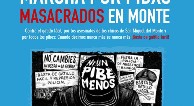 Marcha en apoyo a familiares de niños asesinados en San Miguel del Monte