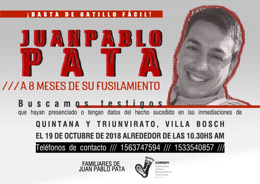 ¡Justicia por Juan Pablo Pata!