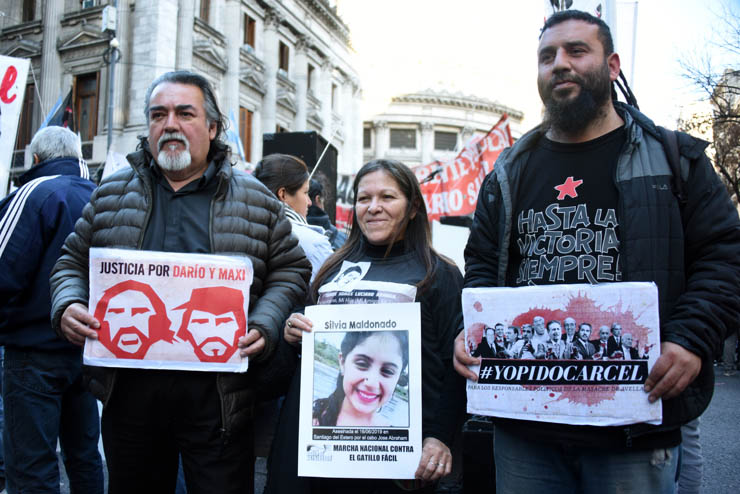 Audiencia por Dario y Maxi y Concentración por Silvia Maldonado