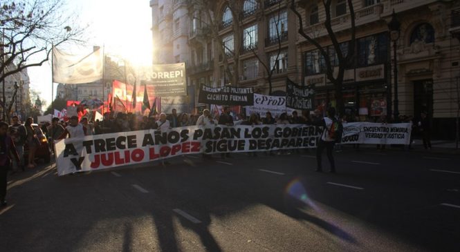 Pasan los gobiernos y Julio López sigue desaparecido