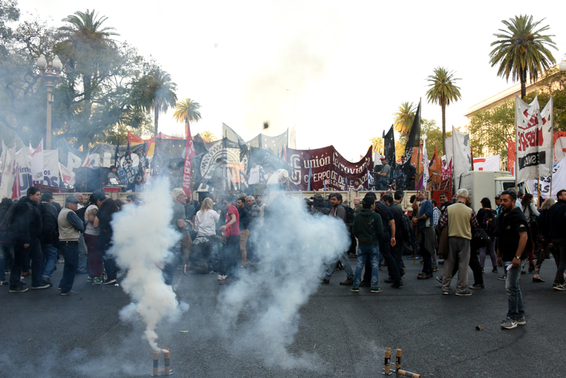 Marcha a Plaza de Mayo del sindicalismo combativo y el movimiento piquetero