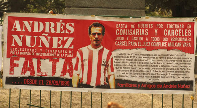 La Plata: Jornada a 29 años de la desaparición forzada de Andrés Nuñez