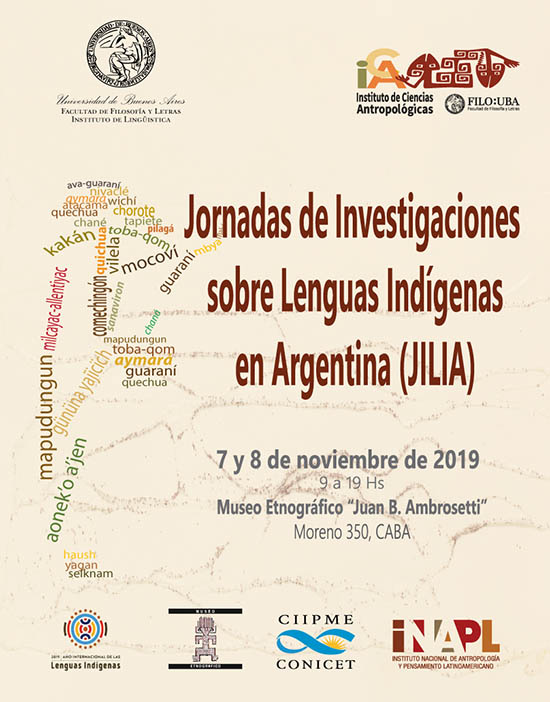 En noviembre, Jornadas de Investigaciones sobre Lenguas Indígenas en Argentina