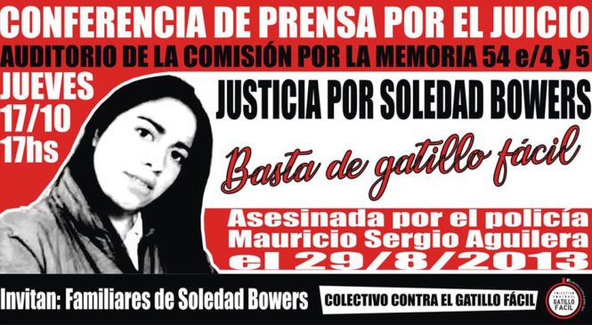 La Plata: Conferencia de prensa por el juicio de Soledad Bowers