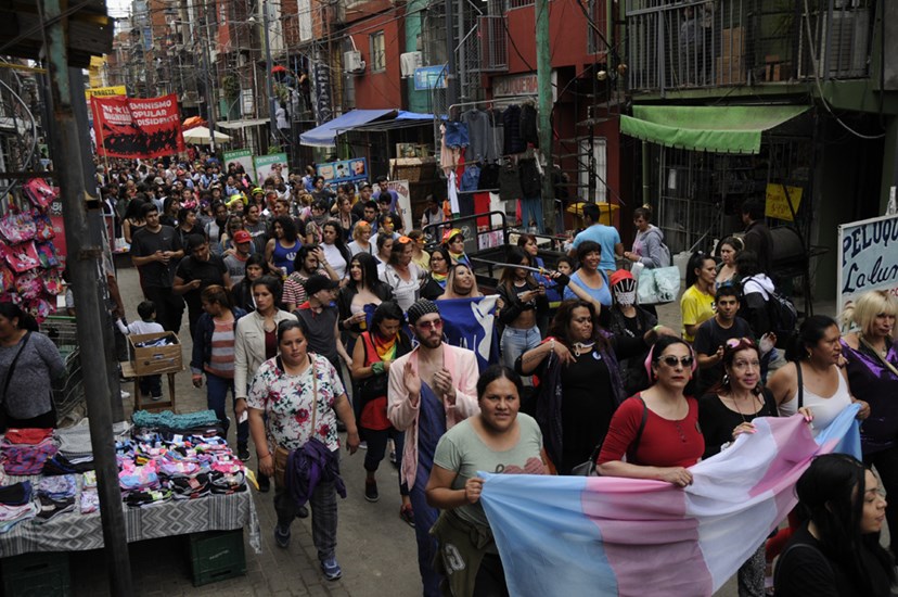 Crónica y fotos: Primera Marcha del Orgullo villera y plurinacional