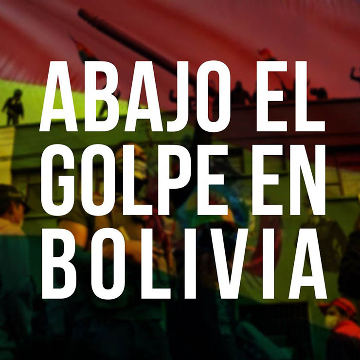 ¡Abajo el golpe en Bolivia!