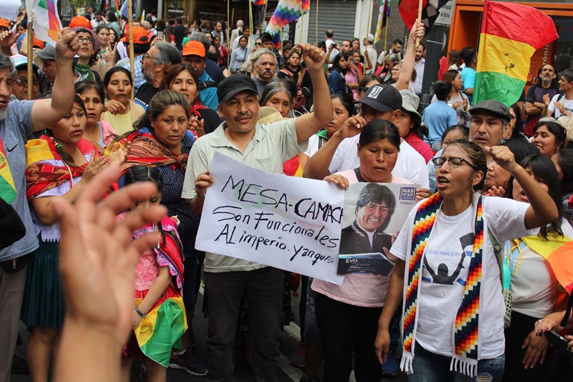 Nuevas movilizaciones en Argentina contra el golpe de Estado en Bolivia