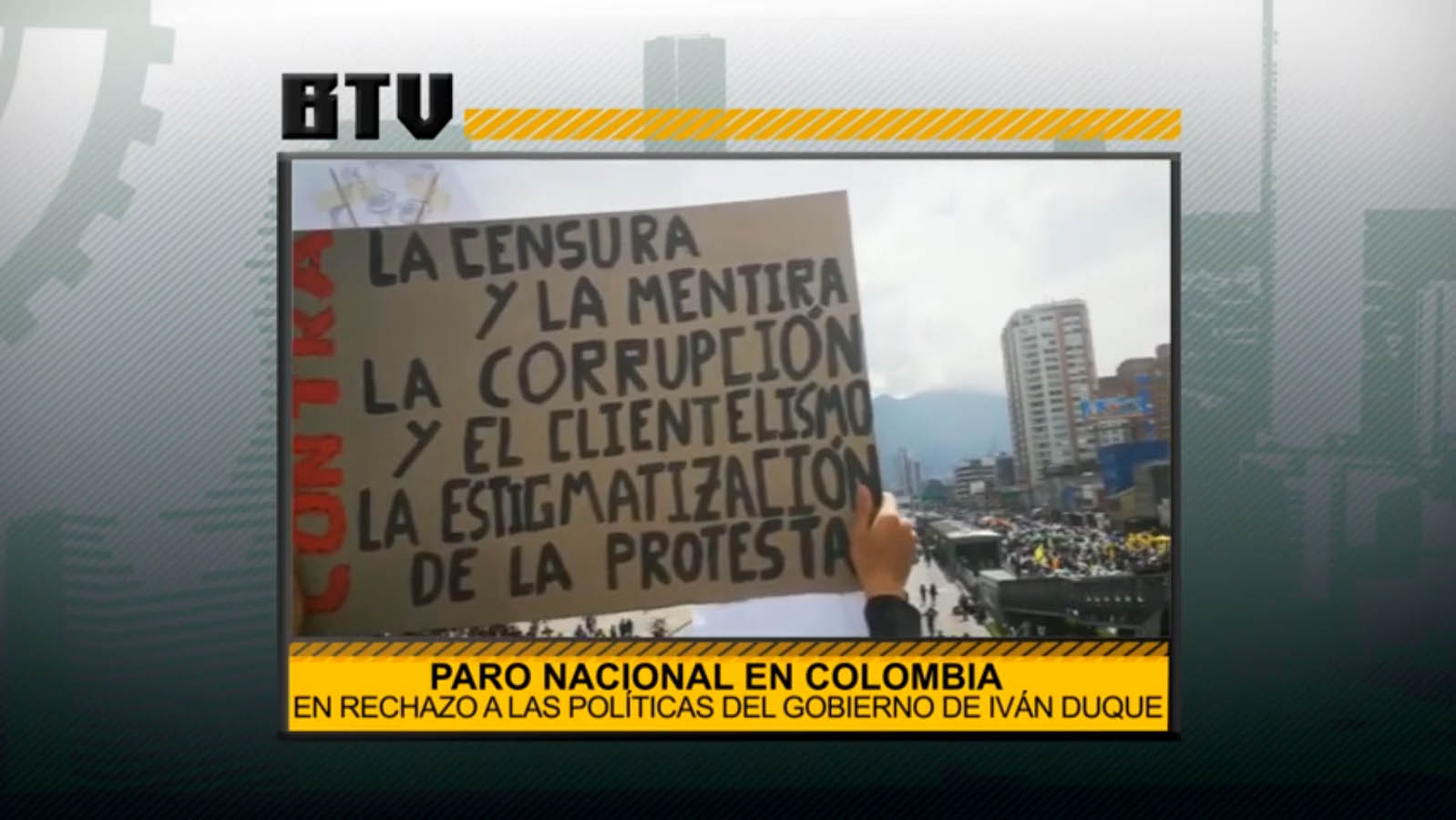 Jornada de paro nacional en Colombia en rechazo a las políticas del gobierno de Iván Duque