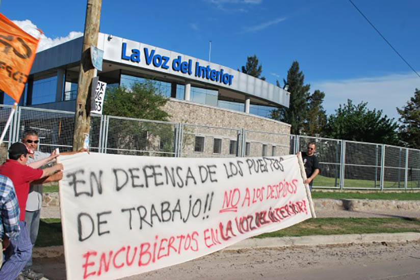 Córdoba: despidos y paro en La Voz y Vía Córdoba, medios del grupo Clarín